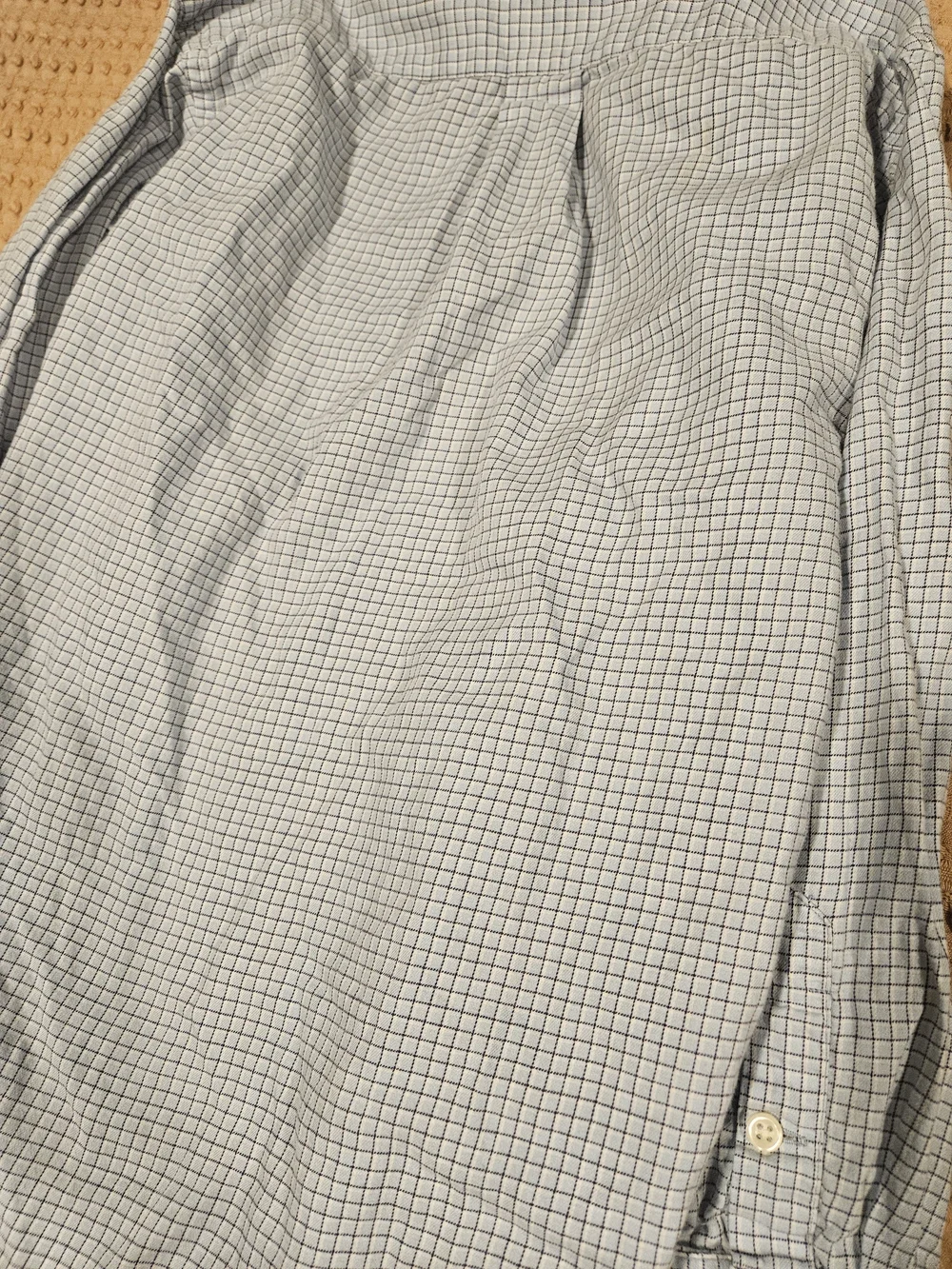 Boy's Light Blue Check Button-Down Shirt